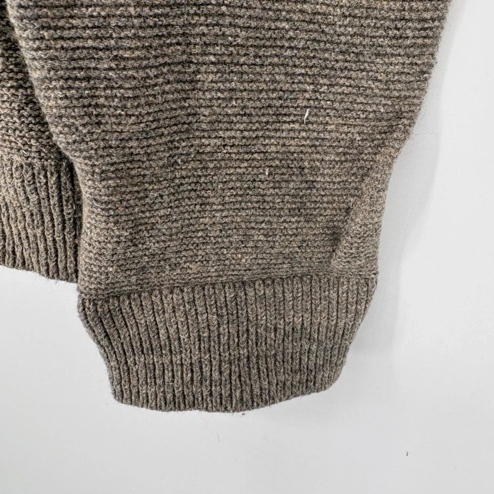 Banana Republic Shawl Collar Button Neck Sweater Mens Large Brown‎ - Picture 8 of 15
